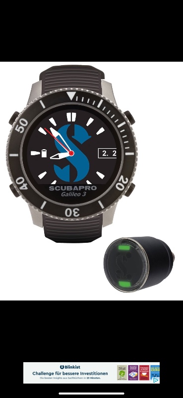 Dive Computer/Watch Galileo G3 (latest model from Scubapro) 